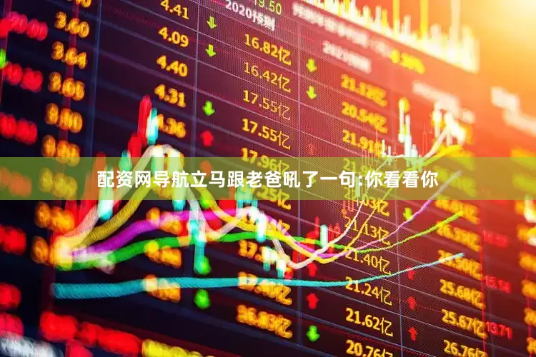 配资网导航立马跟老爸吼了一句:你看看你