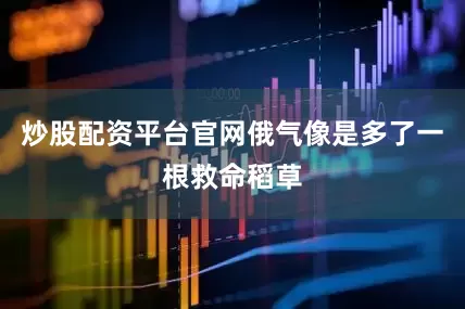 炒股配资平台官网俄气像是多了一根救命稻草